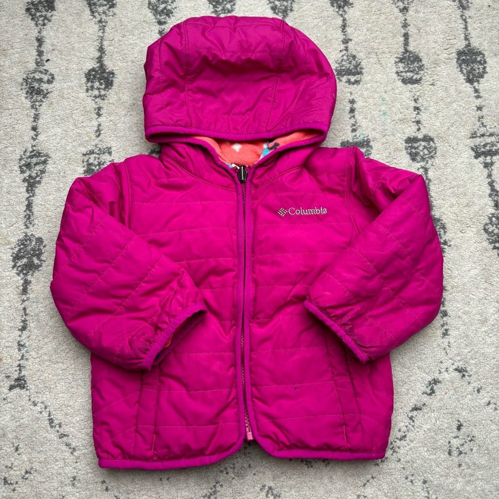 Columbia reversible coat girls 2T